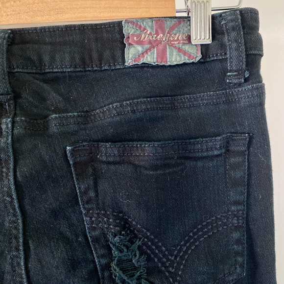 Machine Black Mid-rise Extremely Distressed Skinny Jeans - Picture 6 of 9